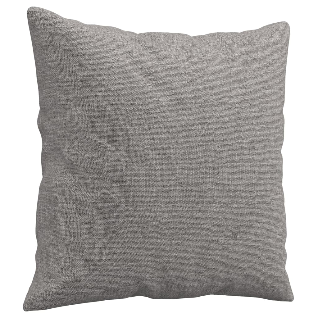 Coussins décoratifs lot de 2 Gris clair 40x40 cm Tissu