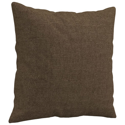 Coussins décoratifs lot de 2 Marron 40x40 cm Tissu