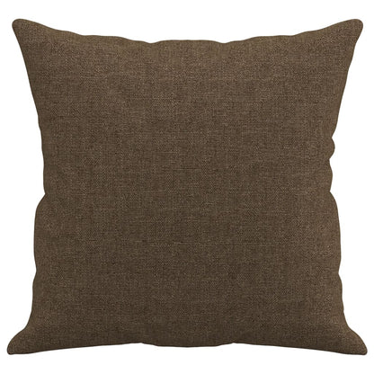 Coussins décoratifs lot de 2 Marron 40x40 cm Tissu