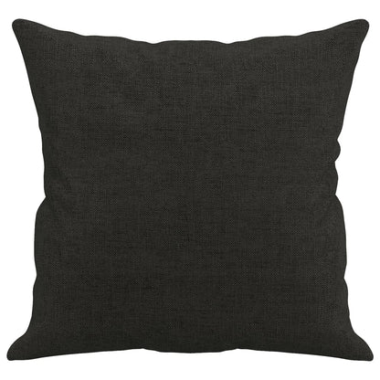 Coussins décoratifs lot de 2 Noir 40x40 cm Tissu