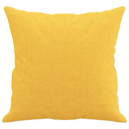 Coussins décoratifs lot de 2 Jaune clair 40x40 cm Tissu