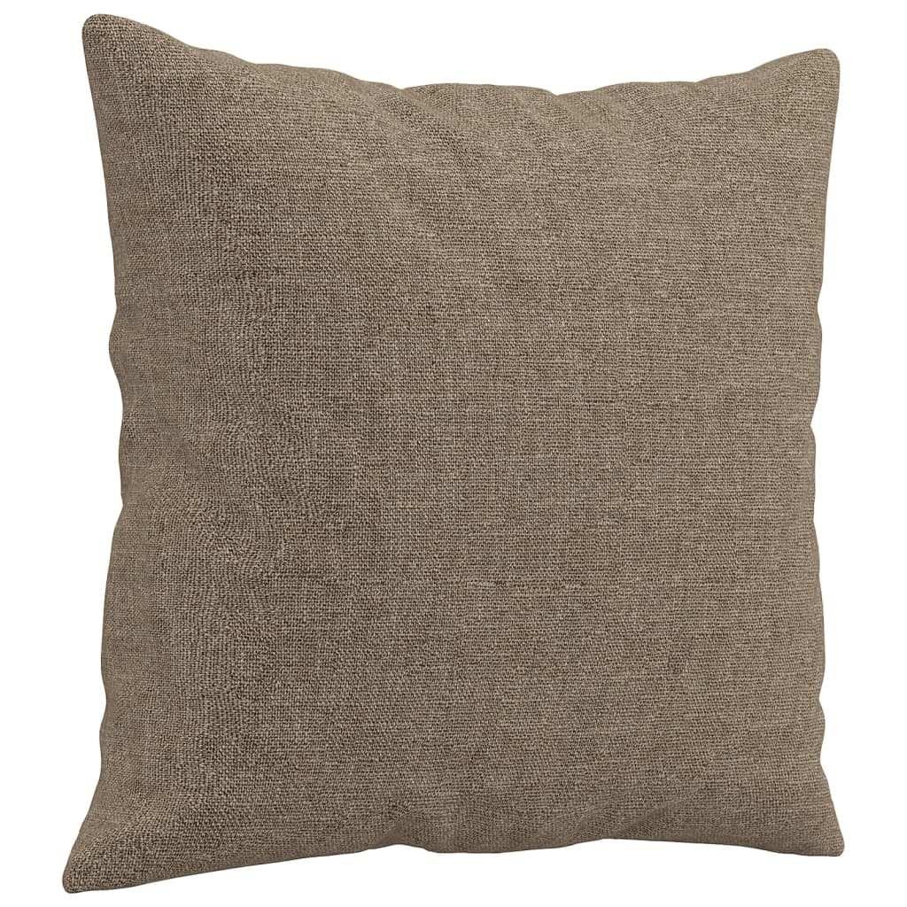 Coussins décoratifs lot de 2 Taupe 40x40 cm Tissu