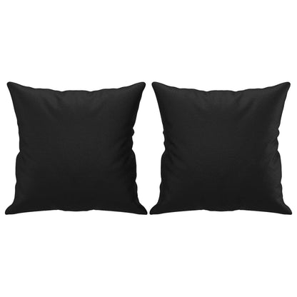 Coussins décoratifs lot de 2 Noir 40x40 cm Similicuir