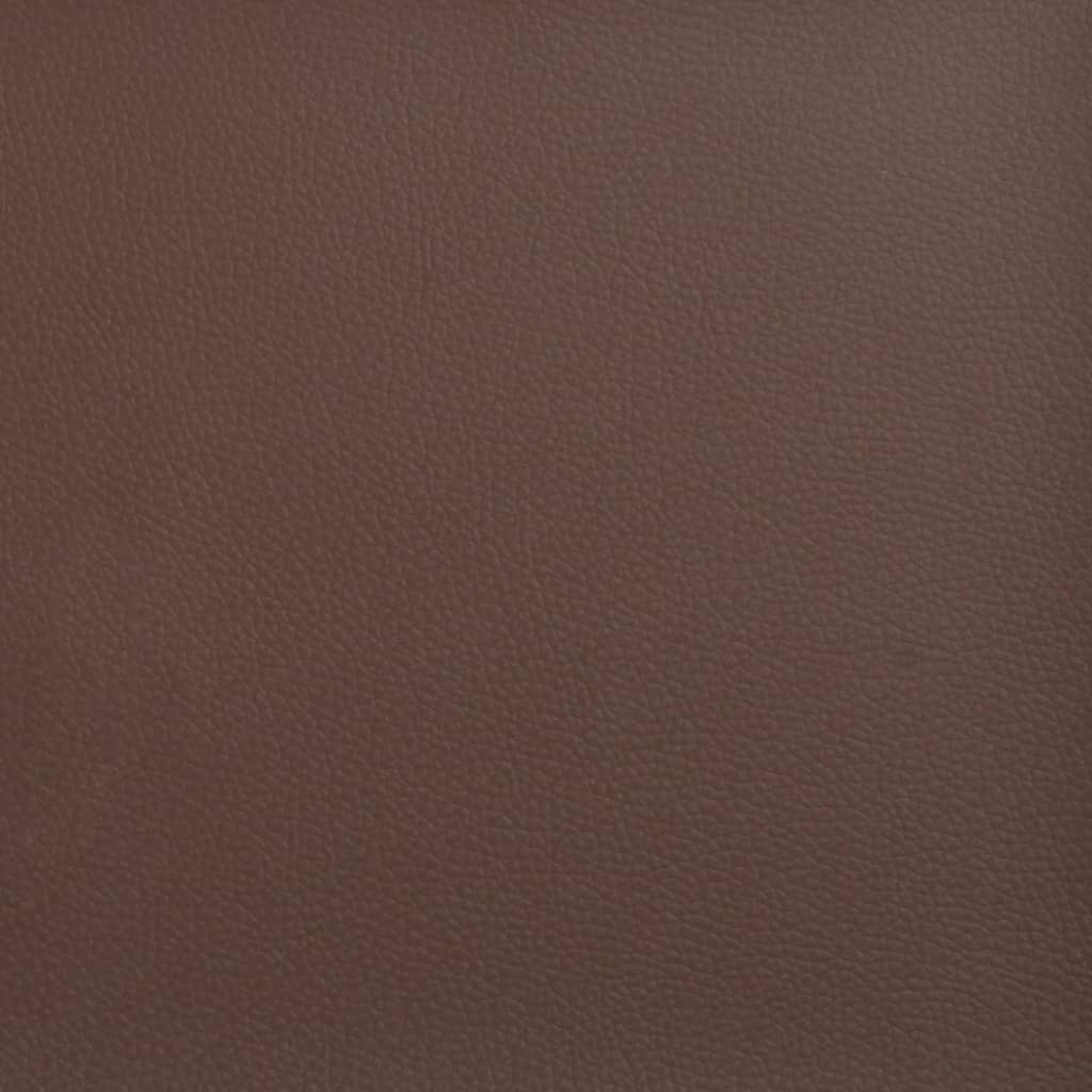 Coussins décoratifs lot de 2 Marron 40x40 cm Similicuir