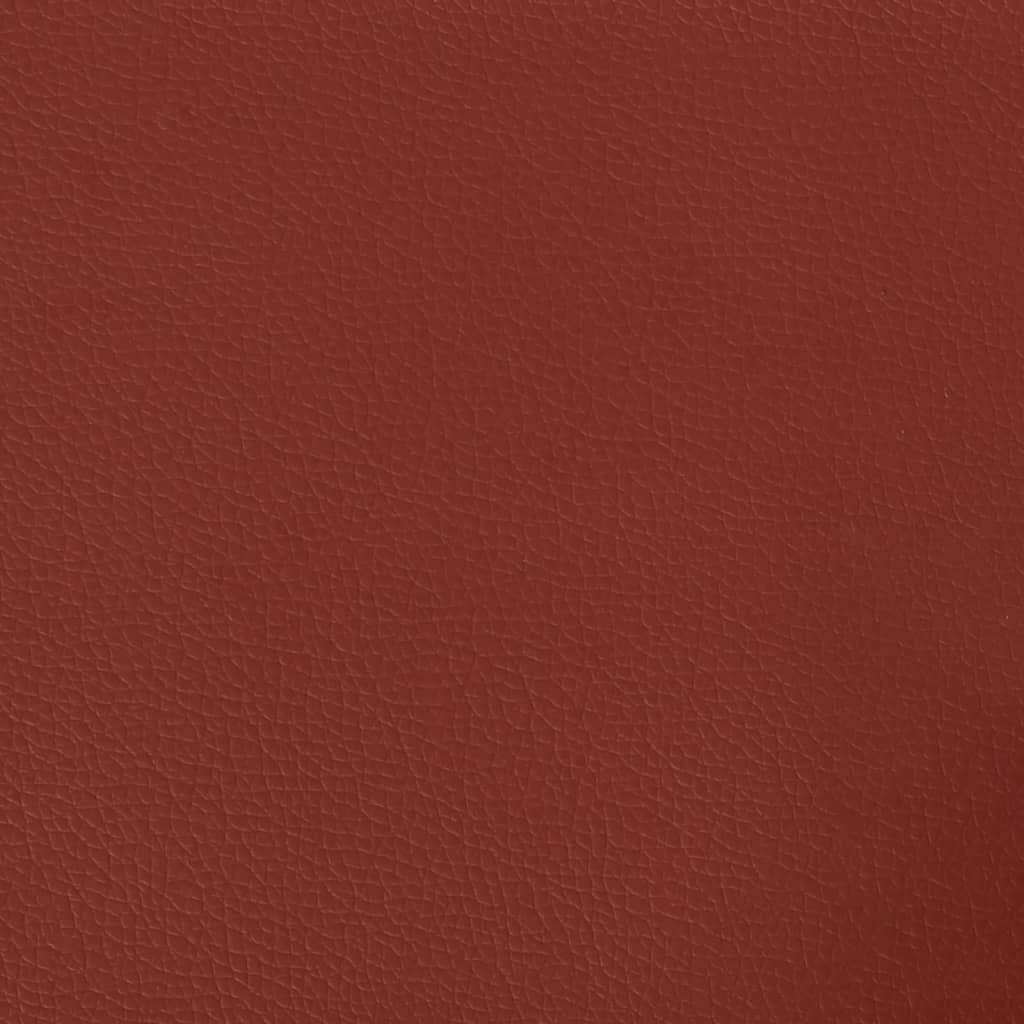 Coussins décoratifs lot de 2 Rouge bordeaux 40x40 cm Similicuir