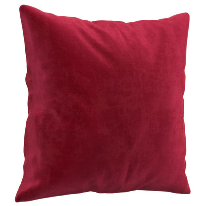 Coussins décoratifs lot de 2 Rouge bordeaux 40x40 cm Velours