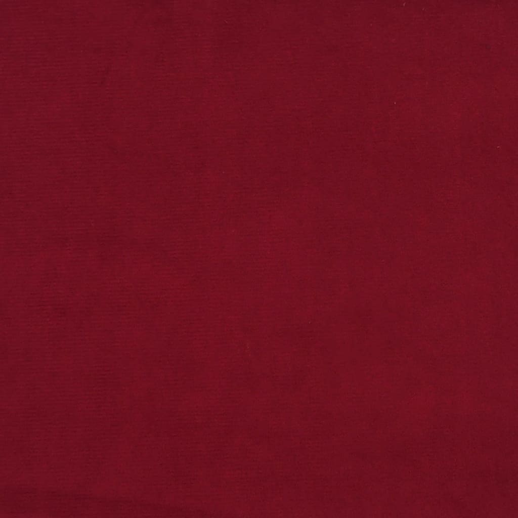 Coussins décoratifs lot de 2 Rouge bordeaux 40x40 cm Velours