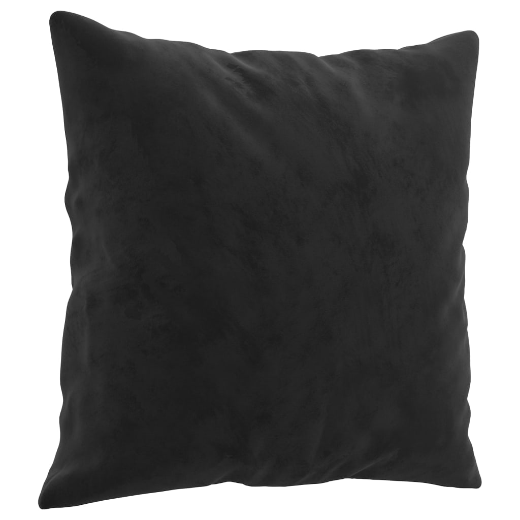 Coussins décoratifs lot de 2 Noir 40x40 cm Velours