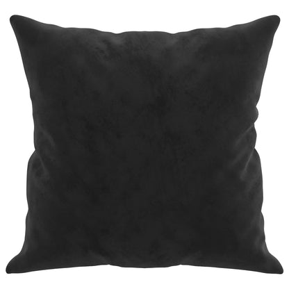 Coussins décoratifs lot de 2 Noir 40x40 cm Velours