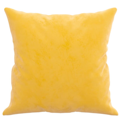 Coussins décoratifs lot de 2 Jaune 40x40 cm Velours