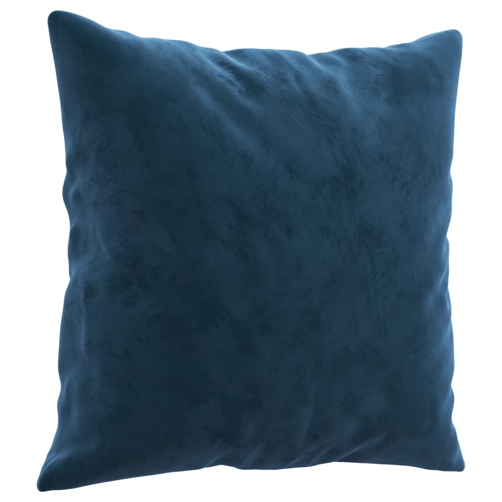 Coussins décoratifs lot de 2 Bleu 40x40 cm Velours