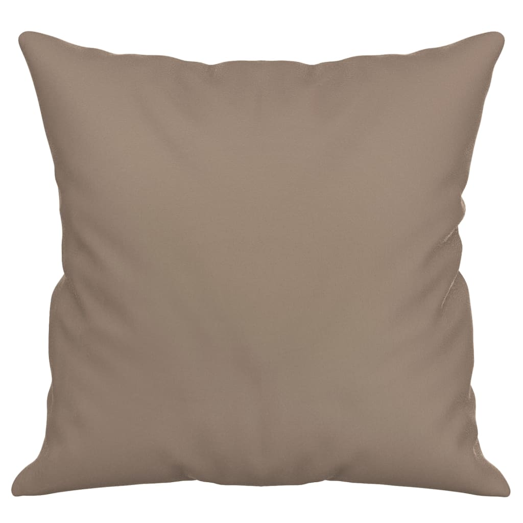 Coussins décoratifs lot de 2 Taupe 40x40 cm Tissu microfibre