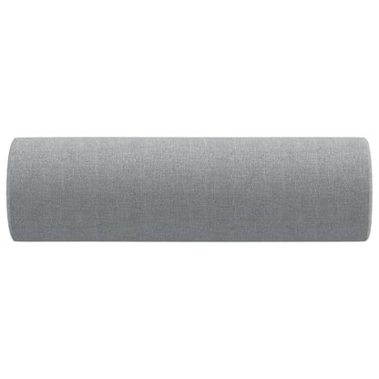 Oreillers décoratifs lot de 2 Gris clair Ø15x50 cm Tissu