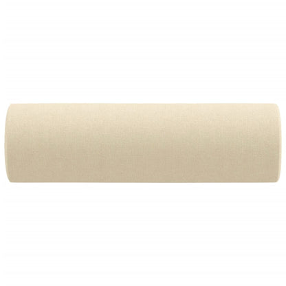 Coussins décoratifs lot de 2 Crème Ø15x50 cm Tissu