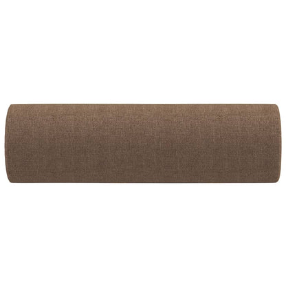 Coussins décoratifs lot de 2 Marron Ø15x50 cm Tissu