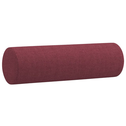 Coussins décoratifs lot de 2 Rouge bordeaux Ø15x50 cm Tissu