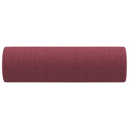 Coussins décoratifs lot de 2 Rouge bordeaux Ø15x50 cm Tissu