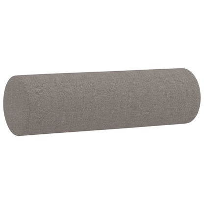 Coussins décoratifs lot de 2 Taupe Ø15x50 cm Tissu