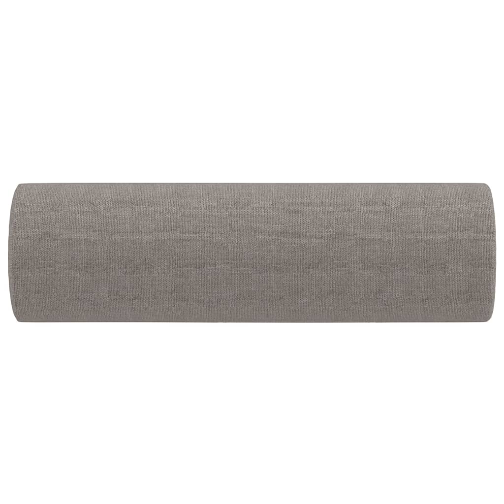 Coussins décoratifs lot de 2 Taupe Ø15x50 cm Tissu