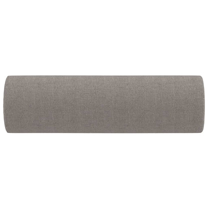 Coussins décoratifs lot de 2 Taupe Ø15x50 cm Tissu