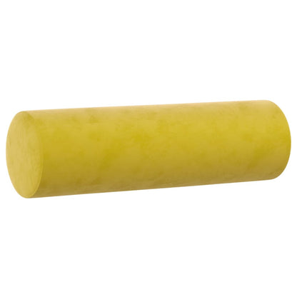 Coussins décoratifs lot de 2 Jaune Ø15x50 cm Velours