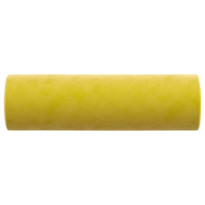 Coussins décoratifs lot de 2 Jaune Ø15x50 cm Velours