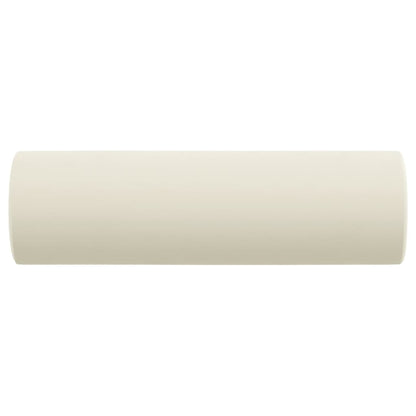 Coussins décoratifs lot de 2 Crème Ø15x50 cm Velours