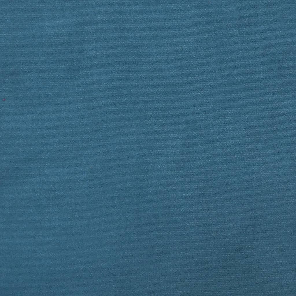 Coussins décoratifs lot de 2 Bleu Ø15x50 cm Velours