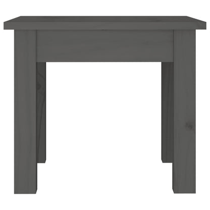 Table basse Gris 35x35x30 cm Bois massif de pin