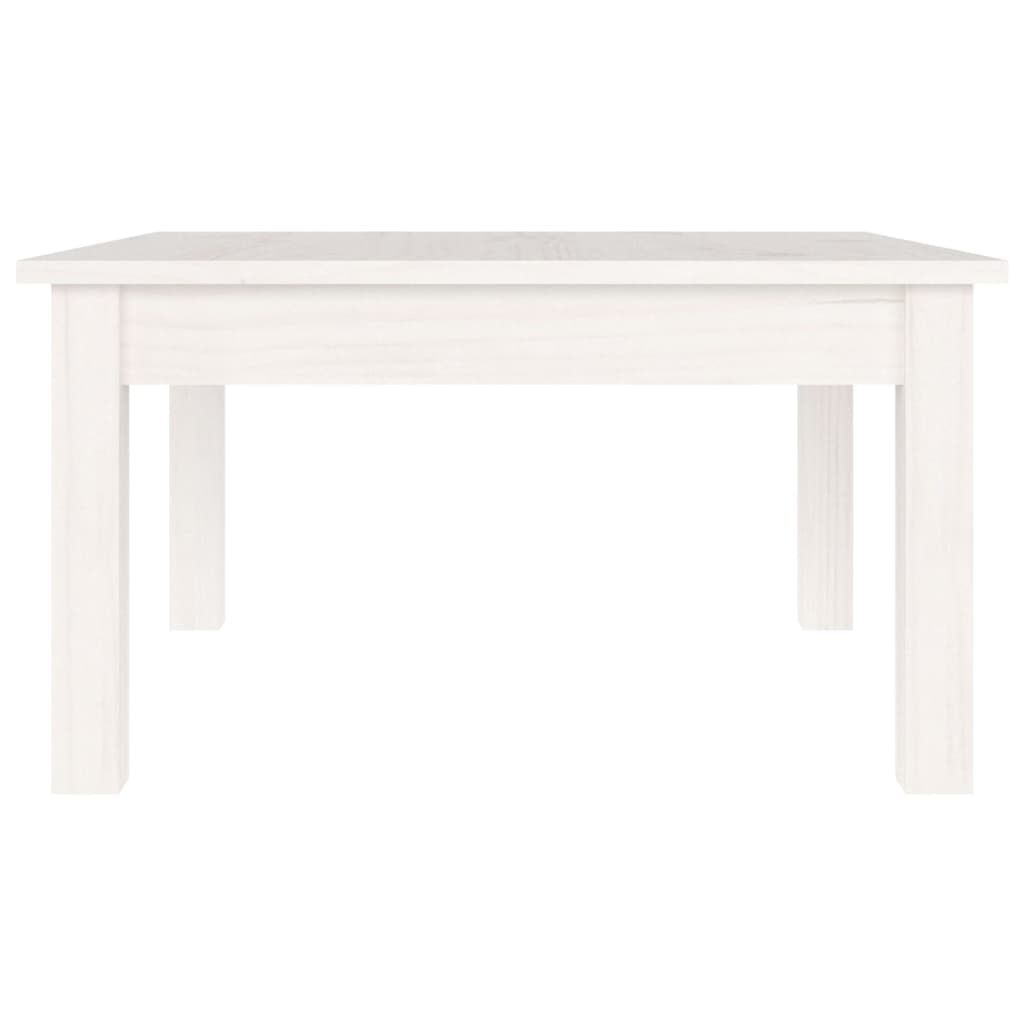 Table basse Blanc 55x55x30 cm Bois massif de pin