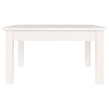 Table basse Blanc 55x55x30 cm Bois massif de pin