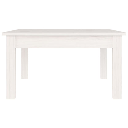 Table basse Blanc 55x55x30 cm Bois massif de pin