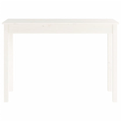 Table console Blanc 110x40x75 cm Bois massif de pin