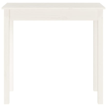 Table console Blanc 80x40x75 cm Bois massif de pin