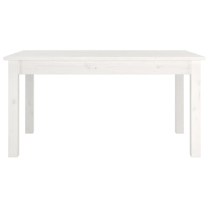 Table basse Blanc 80x50x40 cm Bois massif de pin