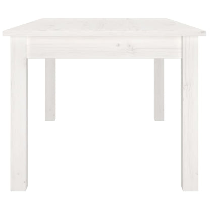 Table basse Blanc 80x50x40 cm Bois massif de pin