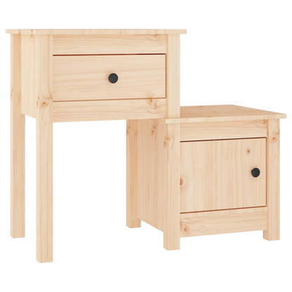 Table de chevet 79,5x38x65,5 cm Bois de pin massif