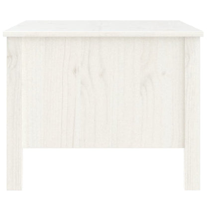 Table basse Blanc 100x50x40 cm Bois massif de pin