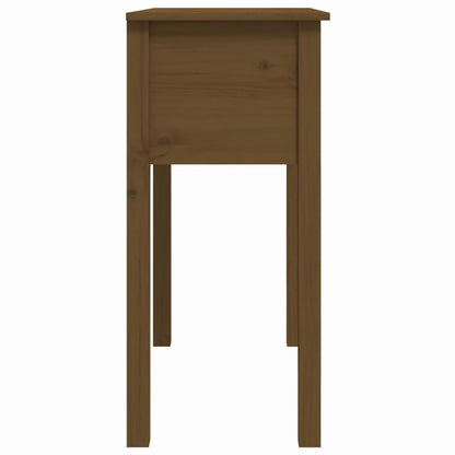 Table console Marron miel 70x35x75 cm Bois massif de pin