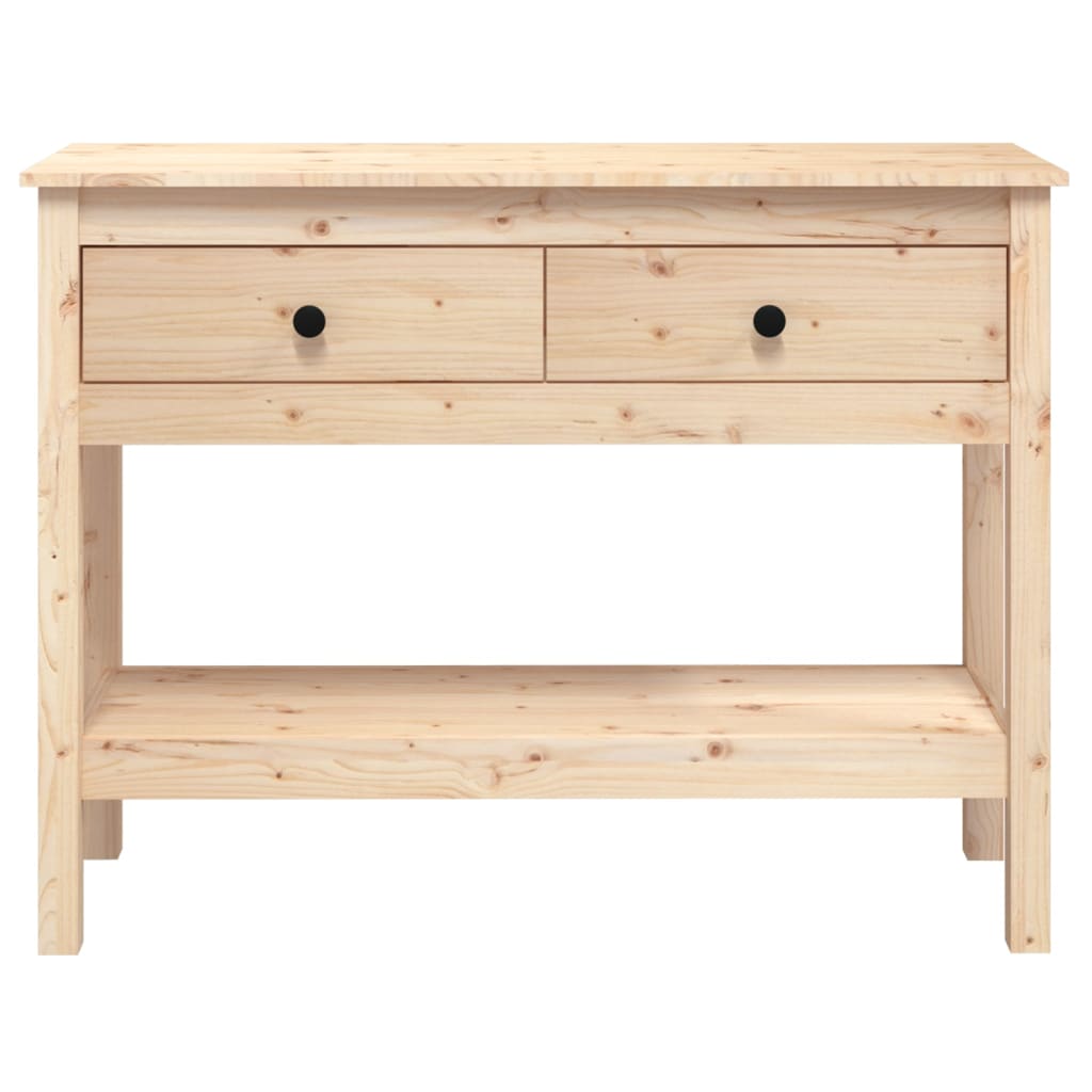 Table console 100x35x75 cm Bois massif de pin