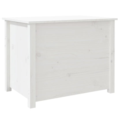 Table basse Blanc 71x49x55 cm Bois massif de pin