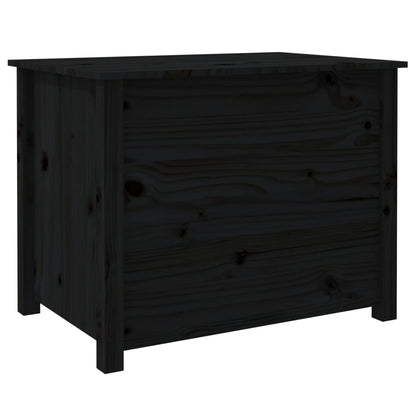 Table basse Noir 71x49x55 cm Bois massif de pin