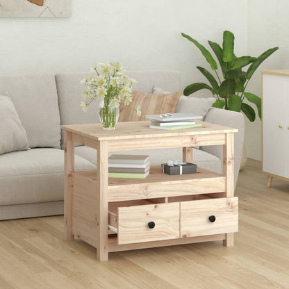 Table basse 71x49x55 cm Bois massif de pin