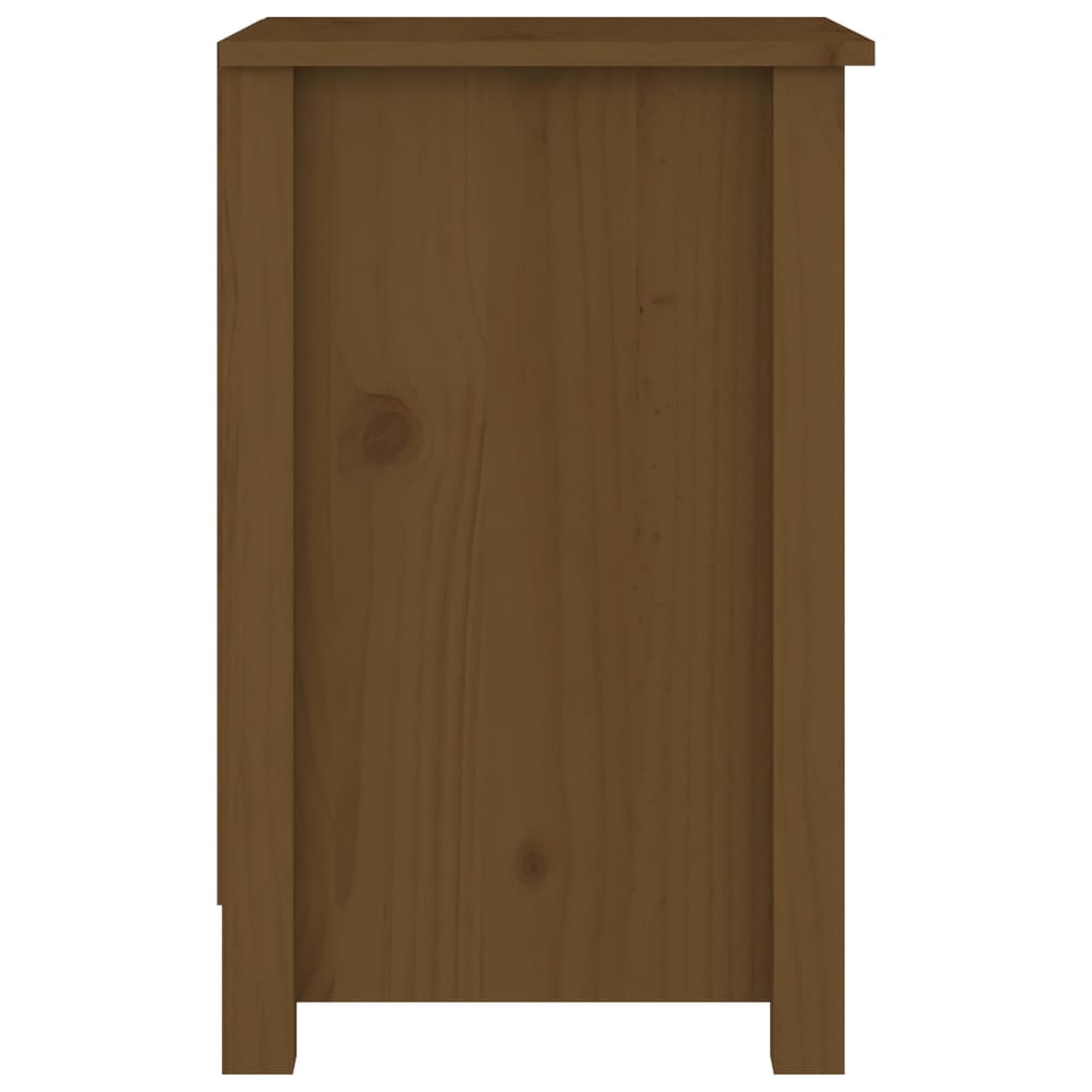 Table de chevet Marron miel 40x35x55 cm Bois de pin solide