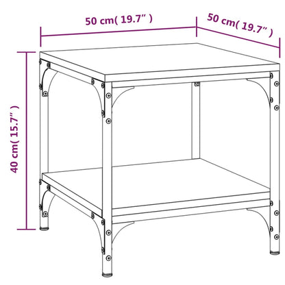 Table basse Sonoma gris 50x50x40 cm Bois d'ingénierie