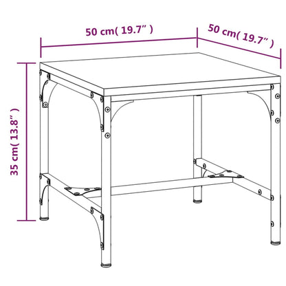 Table basse Chêne sonoma 50x50x35 cm Bois d'ingénierie