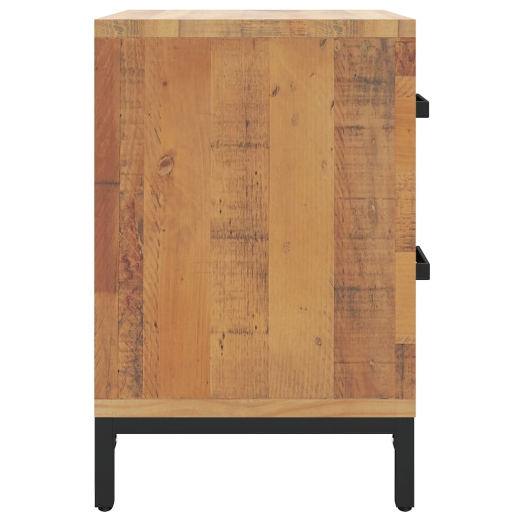 Table de chevet Marron 36x30x45 cm Bois de pin massif