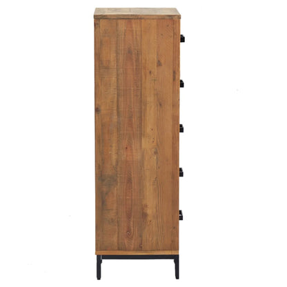 Commode 42x35x110 cm Bois de pin massif