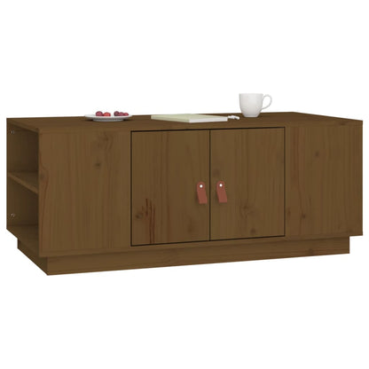 Table basse Marron miel 100x50x41 cm Bois massif de pin