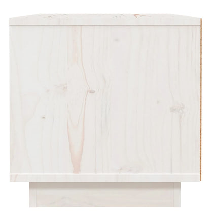 Table de chevet Blanc 40x34x35 cm Bois de pin solide